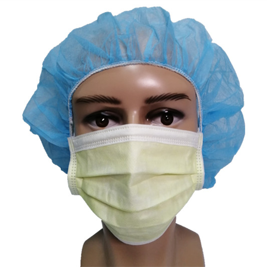 Disposable Non-Woven Bouffant Cap Round Cap for Hospital