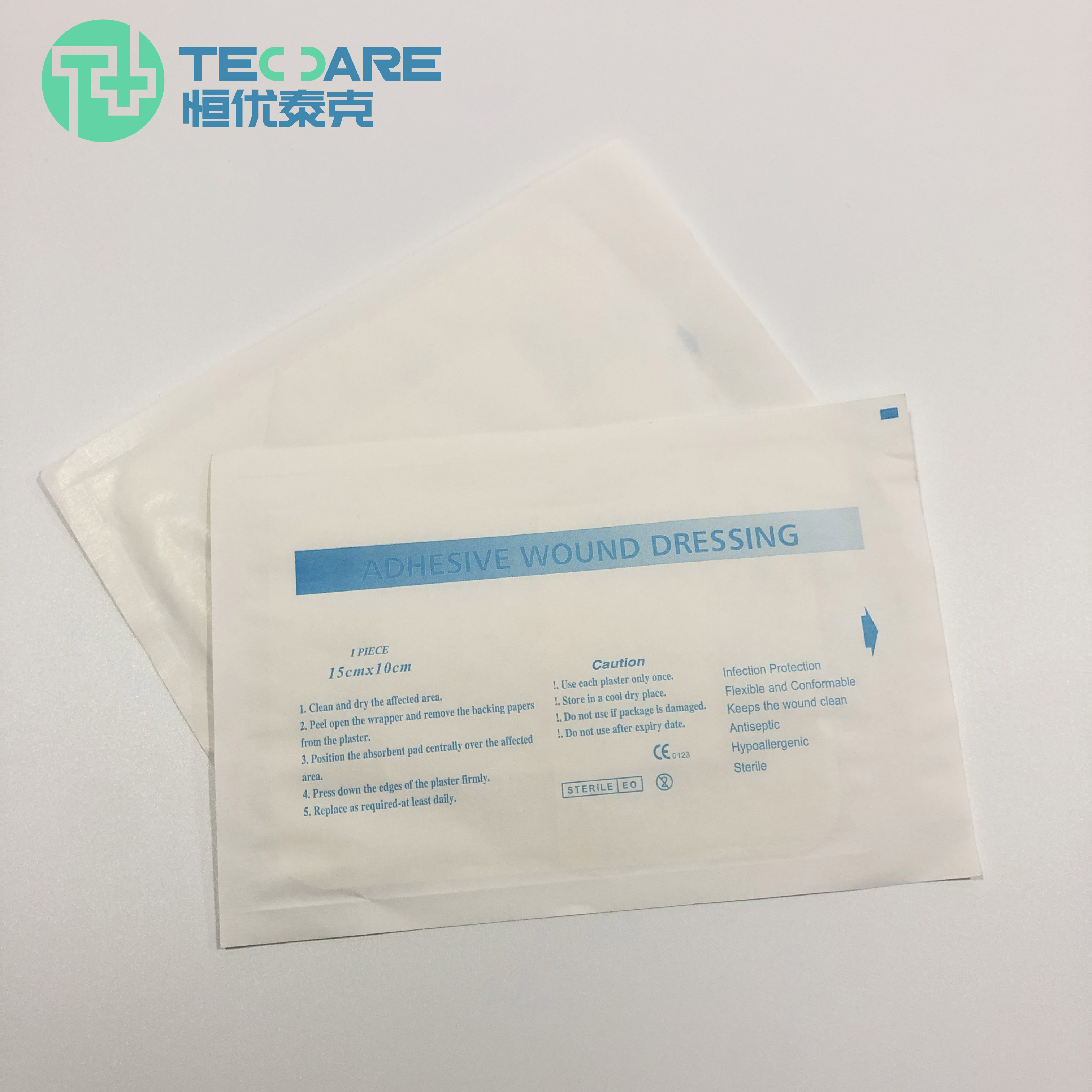 Medical Sterile Packing Non-Woven Adhesive Wound Dressing 10*10cm