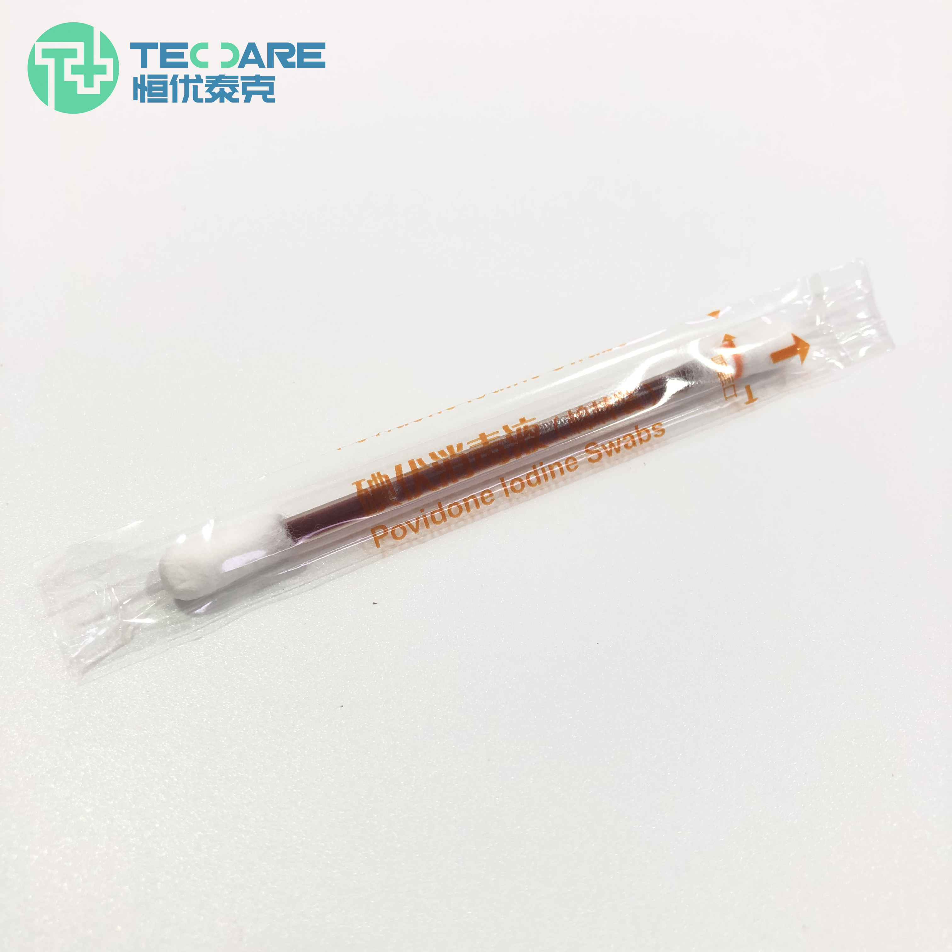 Disposable Medical Povidone-Iodine Swabsticks for Daily Disinfection